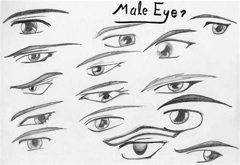 Male Eyes By Rob U On Deviantart Eye Drawing How To Draw Anime Eyes