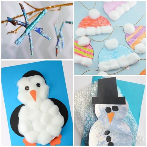 These indoor activities for toddlers are perfect for winter or a rainy spring or summer day and many will help develop fine motor skills. Simple Winter Crafts for Toddlers - Easy Peasy and Fun