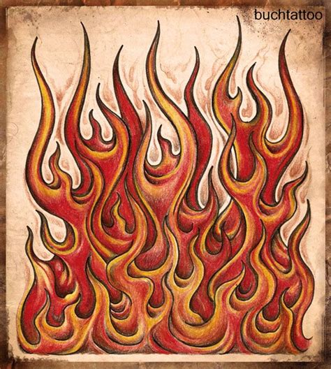 Maybe you would like to learn more about one of these? flames,burn baby, burn by buchtattoo | Flame tattoos, Drawing flames, Fire tattoo
