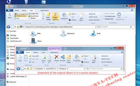 Windows 8 Ribbon Ui In Windows 7 Vista And Xp Explorer Surya Tech