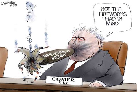 Political Cartoon On Biden Impeachment Inquiry Stalls By Bill