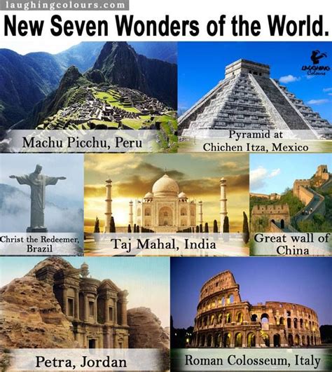 Wonders Of The World Seven Wonders New Seven Wonders Wonders Of The
