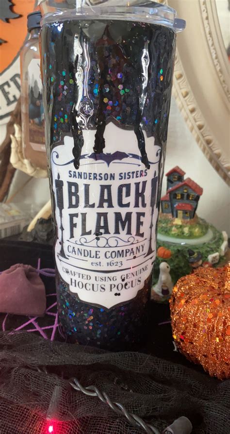 Hocus Pocus Black Flame Candle Co Etsy