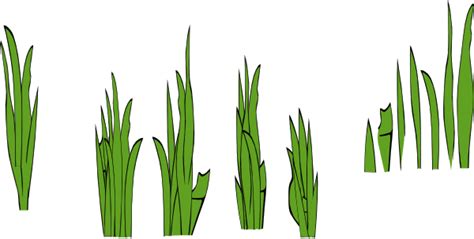 Grass Blades And Clumps Clip Art Free Vector 4vector