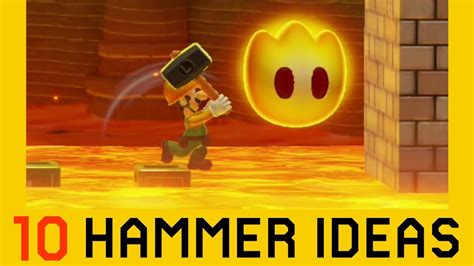 10 Ideas With The Super Hammer Super Mario Maker 2 Youtube
