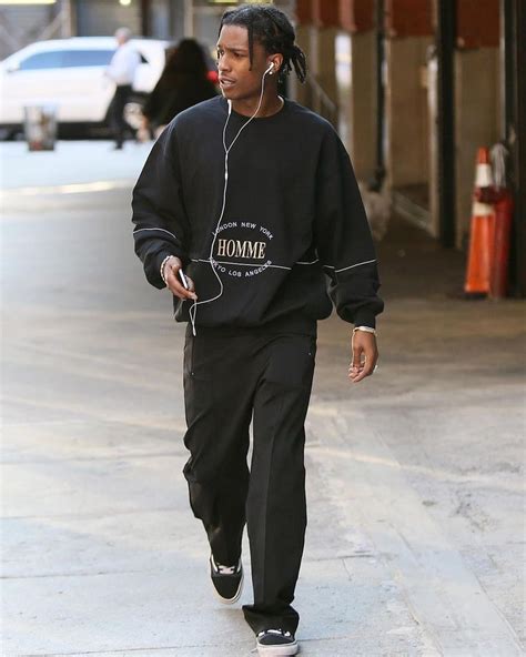 Asap Rocky Listens To Music And Wears His Favorite Balenciaga
