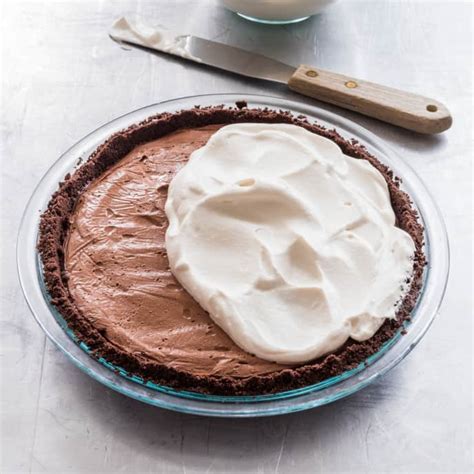 Recipes are those like english toffee, fudge, and chocolate cream pie. Dark Chocolate Cream Pie (Reduced Sugar) | America's Test ...