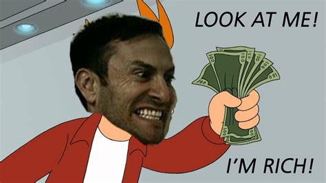 At some point, the meme was applied to grumpy cat, where it fit well. Fry is rich | Look at This! I'm Rich! | Know Your Meme