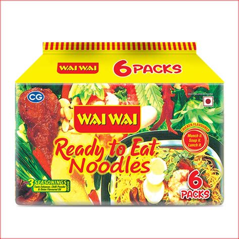 Wai Wai Ready To Eat Chicken Noodles 420 Gm Combo Pack Of 6 Amazon