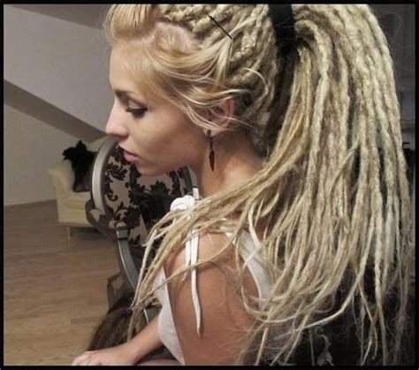 My m8 has dyed black dreadlocks, now sick of the get hair from black to blonde is a very difficult process. blonde dreads on Tumblr