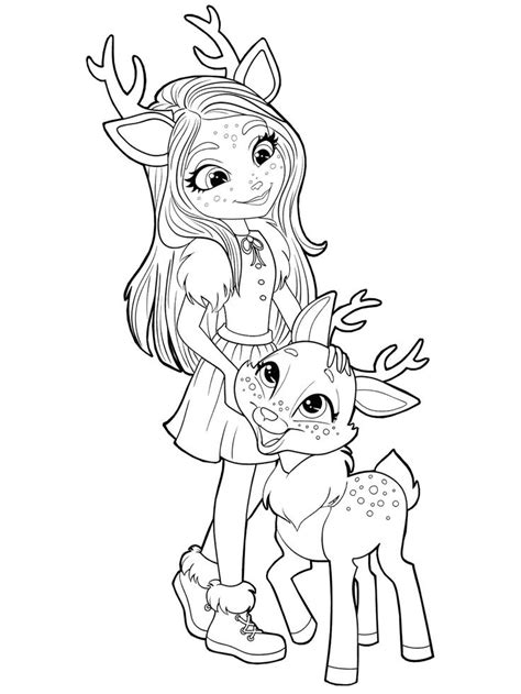 Kolorowanki do druku hello kitty a4. Enchantimals Coloring Pages Ready to Download, 2020 ...