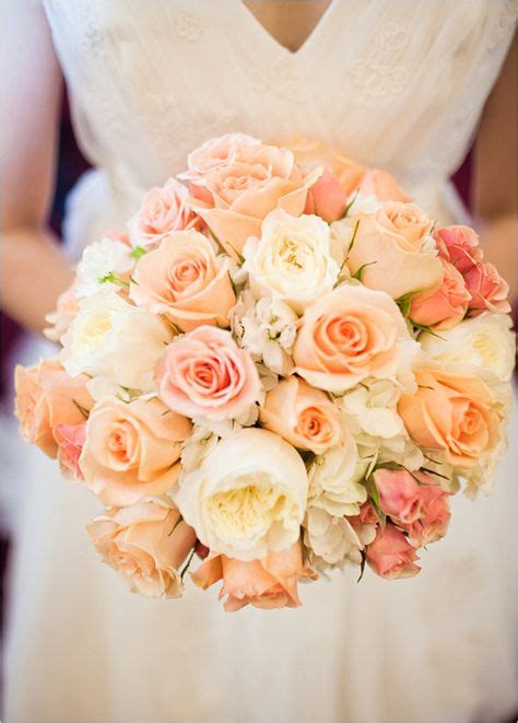 Bridal Bouquet Pink Peach White Roses Wedding Pins My Mama Picked In