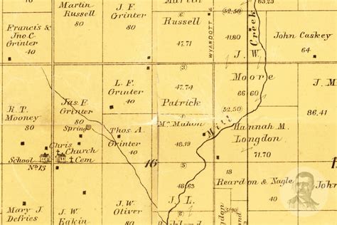 Vintage Wyandotte County Map 1885 Old Map Of Wyandotte Etsy