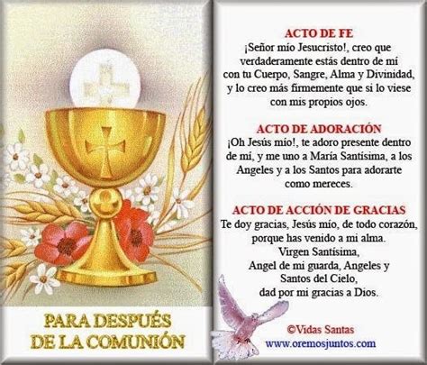 ® Blog Católico Gotitas Espirituales ® Oraciones Para DespuÉs De La