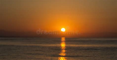 Landscape Sunrise Without Clouds Sunset In The Clear Sky Stock Photo