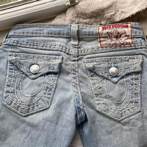 True Religion ‘joey Super T Flared Bootcut Jeans Depop