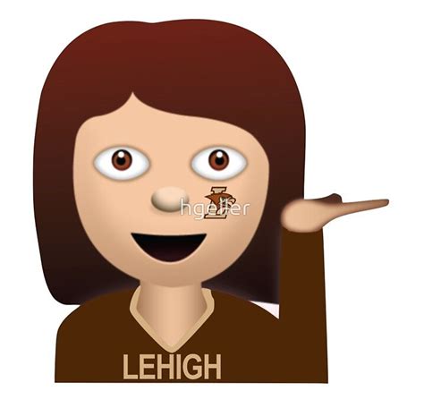 Lehigh Sassy Girl Emoji By Hgeller Redbubble