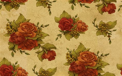 Vintage Floral Tile Background 1920x1200 Download Hd Wallpaper