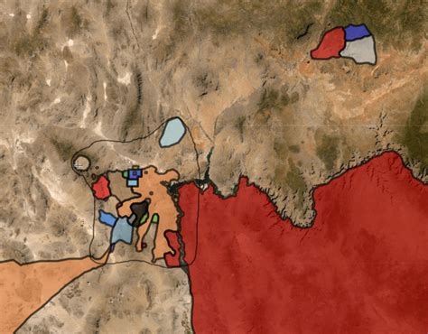 I Overlayed A Territorial Map Of New Vegas Over An Actual Map Of The