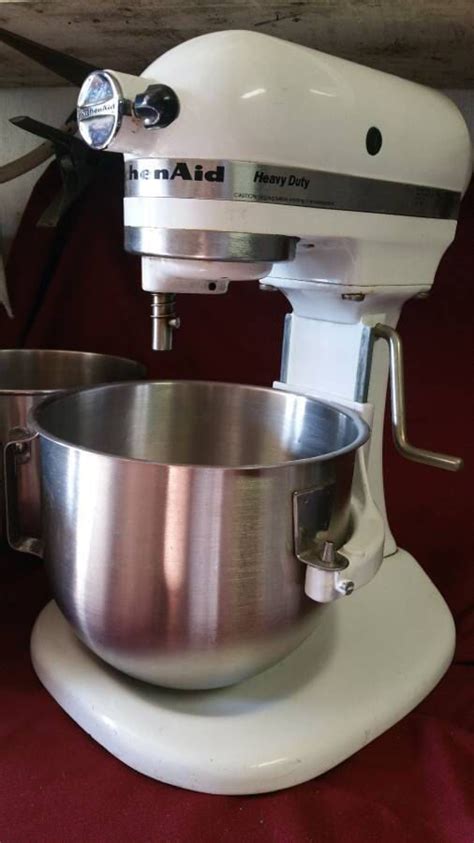 Starting a mixer slowly prevents those unwanted splashes and flour when you buy a kitchenaid heavy duty, you will find that only a few retailers sell them. KitchenAid K5SS Heavy Duty 325W Stand Mixer for Sale in ...