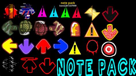 Note Pack Friday Night Funkin Mods