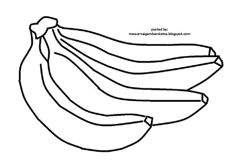 Sketsa gambar mewarnai pemandangan sederhana mudah. Contoh Gambar Mewarnai Gambar Pisang - KataUcap