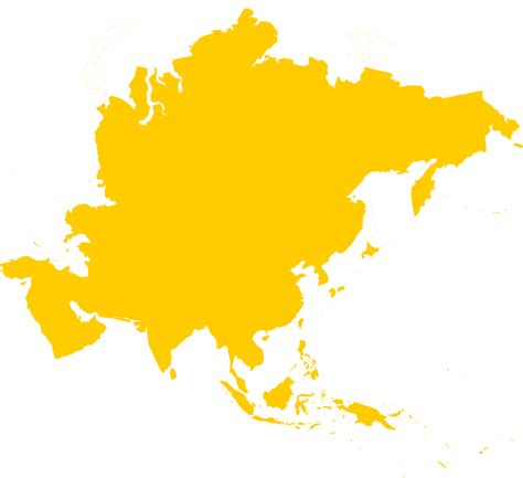 Labeled Outline Map Of Asia