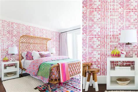 30 Beautiful Wallpapered Bedrooms Pink Wallpaper Bedroom Wallpaper