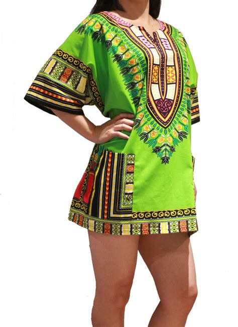 African Dashiki Shirt Light Green One Size Fit Xs To Xl African Dashiki Shirt Dashiki