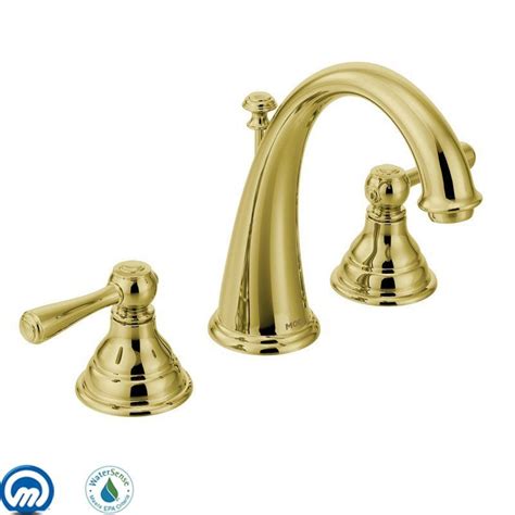 You could discovered one other antique brass bathroom faucet moen better design concepts. Moen T6125P Polished Brass Kingsley Double Handle ...
