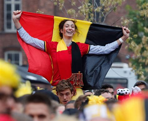 Belgiums World Cup Fans The Beauties Cheering On The Englands