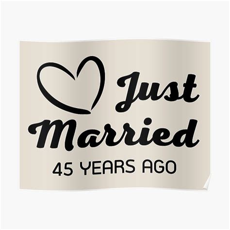 Just Married 45 Years Ago Anniversary T Sapphire Anniversary