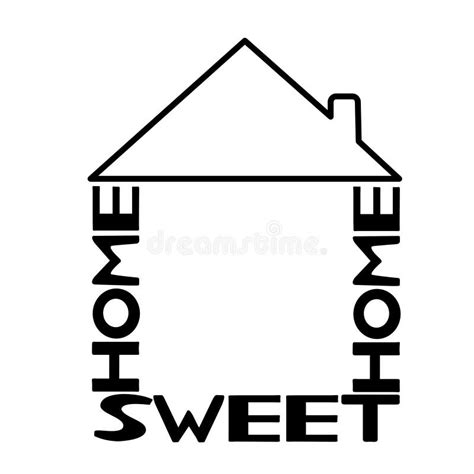 Home Sweet Home Stock Illustration Illustration Of Typography 7753170