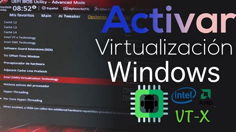 Como Activar La Virtualizacion En Pc Con Windows 10 Intel O Amd Youtube