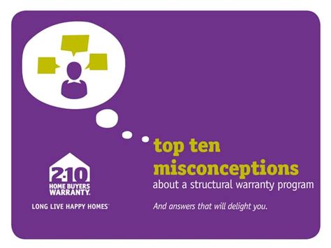 Top Ten Misconceptions About A Structural Warranty Program