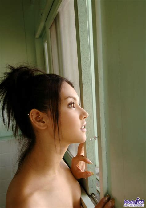 Japanese Model Maria Ozawa Enjoys A Beverage After Stripping Naked