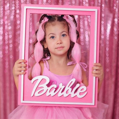 Barbie Wooden Frame, Newborn Photo Props Template, Editable Barbie