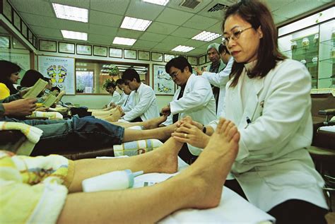 getting a chinese foot massage