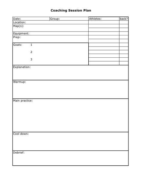 Human resources human resources coaching work the system. Session Plan Template