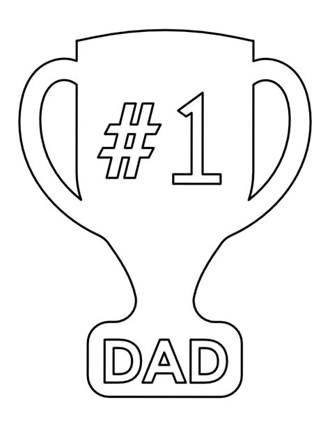 1 Dad Trophy Coloring Pages Coloring Pages