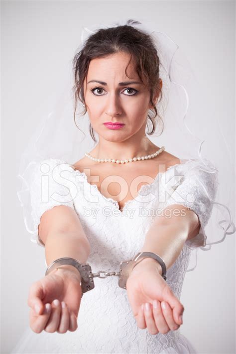 Handcuffed Bride Stock Photo Royalty Free Freeimages