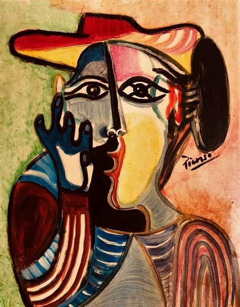 Pablo Picasso Spanish Mixed Media Spanish Art Cubism