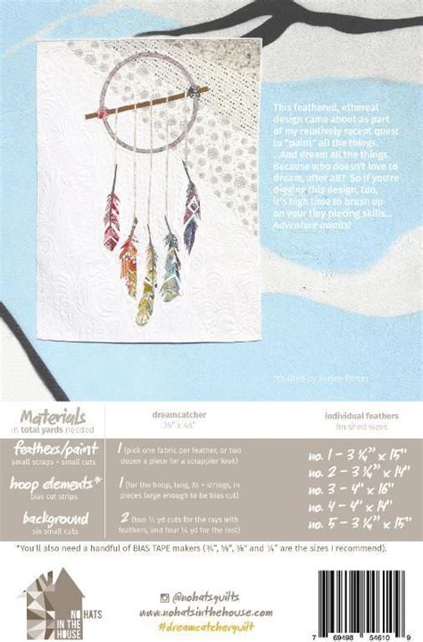 Painted Dreamcatcher Quilt Pattern By No Hats Quilts Craftsy