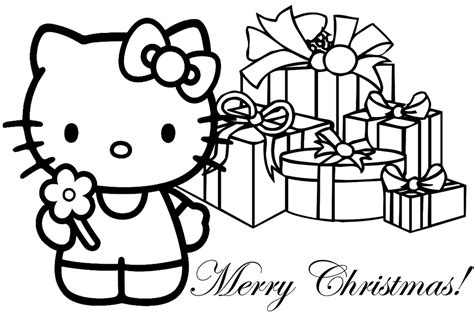 Printable hello kitty halloween pumpkin carving patterns coloring book. Hello Kitty Christmas Coloring Pages | Realistic Coloring ...