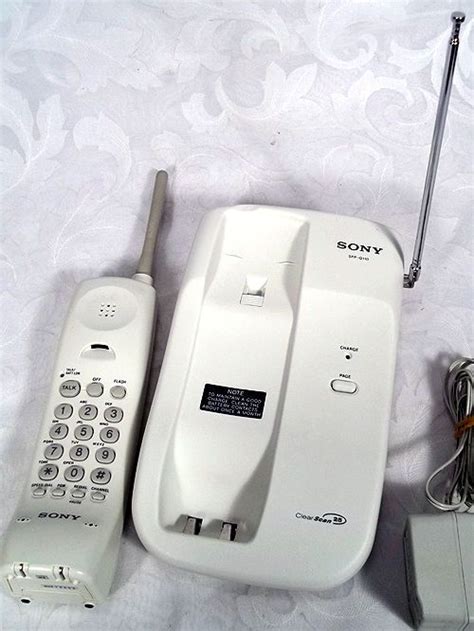 1990s Sony Cordless Telephone Spp W110 Clearscan 25 Cordless