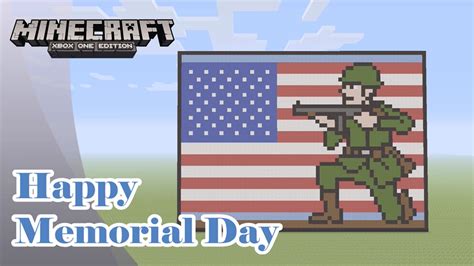 Minecraft Pixel Art Tutorial And Showcase Memorial Day Pixel Art