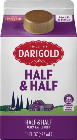 Half And Half Pint Carton Darigold