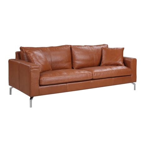 This project had a lot of firsts for me; Orren Ellis Nyyear Mid Century Modern Plush Top Grain Leather Sofa & Reviews | Wayfair
