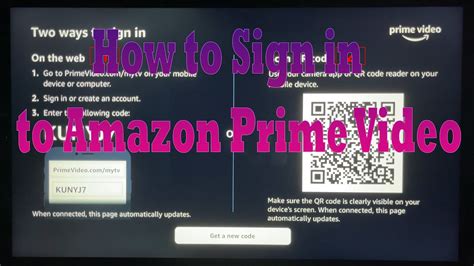 Samsung TV Sign In Amazon Prime Video How To Log In To Amazon Prime