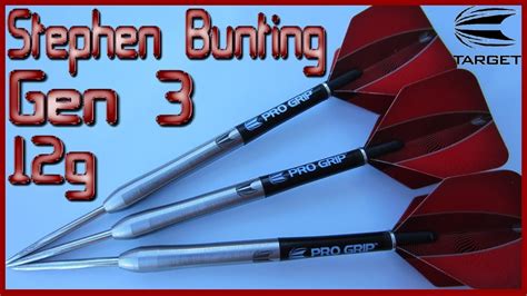 Target Stephen Bunting Gen 3 Darts Review 12 Grams Youtube
